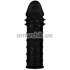 Насадка на пенис Superme Extension Sleeve, черная - Фото №1