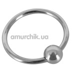 Эрекционное кольцо Sextreme Steel Glans Ring With Ball, 3 см - Фото №1