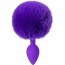 Анальная пробка с фиолетовым хвостиком ToDo Anal Plug Sweet Bunny, фиолетовая - Фото №1