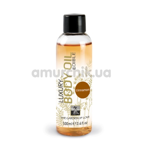 Массажное масло Shiatsu Luxury Body Oil Cinnamon - корица, 100 мл