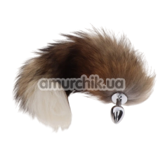 Анальная пробка с хвостом лисы Taboom Foxtail Buttplug, черная - Фото №1