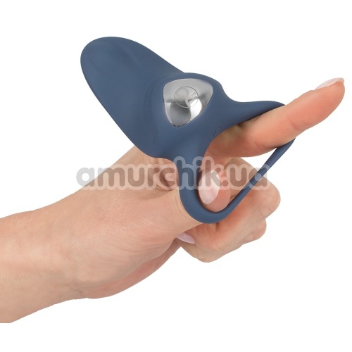 Виброкольцо Vibrating Cock Ring, синее