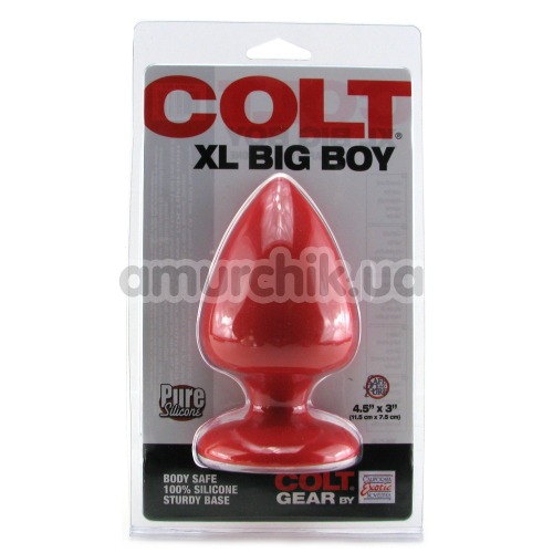 Анальная пробка Colt XL Big Boy, красная