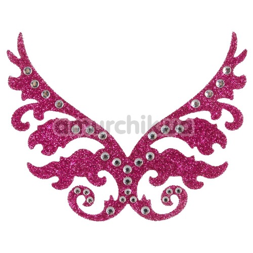 Украшение для интимных зон Glitter Sticker, розовое