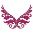 Украшение для интимных зон Glitter Sticker, розовое - Фото №1