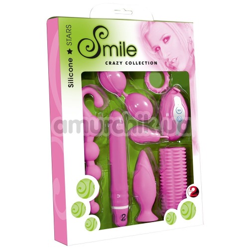 Набор из 7 предметов Smile Crazy Collection, розовый