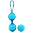 Вагинальные шарики Key Stella II Double Kegel Ball Set, голубые - Фото №2