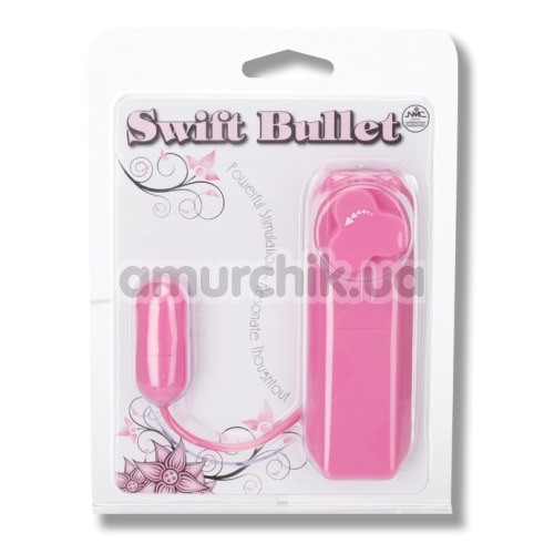 Виброяйцо Swift Bullet, розовое