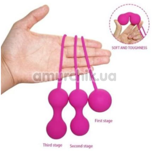 Набор вагинальных шариков EasyToys Silicone Ben Wa Balls, розовый