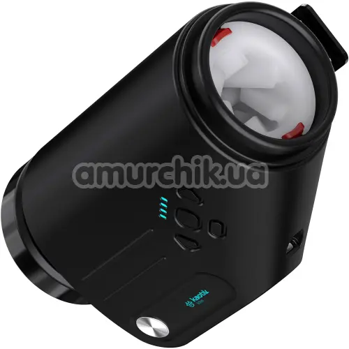 Мастурбатор с вибрацией, ротацией и толчками Kaotik Labs The Shotty, черный