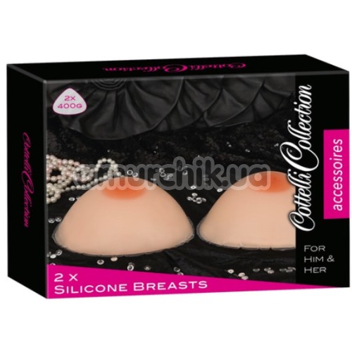 Накладная грудь Cottelli Collection Silicone Breasts, телесная