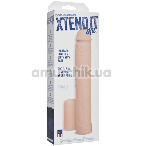 Насадка на пенис Xtend It Kit, телесная
