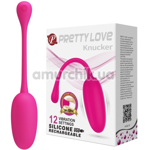 Виброяйцо Pretty Love Knucker, розовое