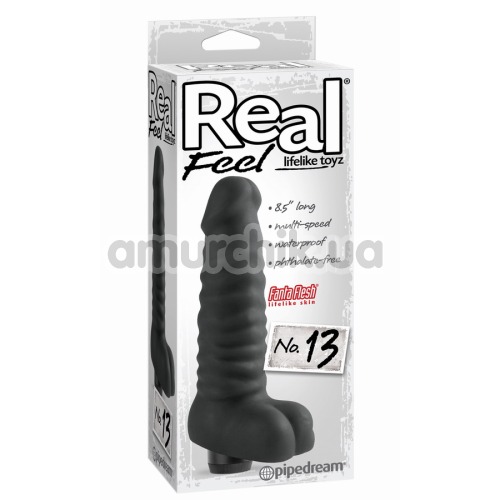 Вибратор Real Feel Lifelike Toys No.13, чёрный