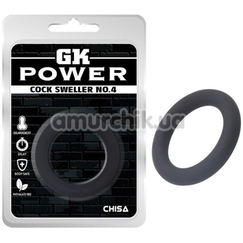 Ерекційне кільце GK Power Cock Sweller No.4, чорне