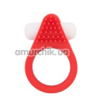 Виброкольцо Lit-Up Silicone Stimu-Ring 1, красное - Фото №1