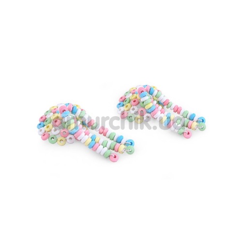Украшения для сосков из разноцветных конфеток Candy Nipple Tassels