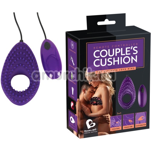 Вибратор для пары Rocks-Off Couples Cushion, фиолетовый