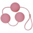 Вагинальные шарики Velvet Pink Balls розовые - Фото №0