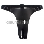 Трусики для страпона Slash Lux Harness 2.5 см, чёрные - Фото №1