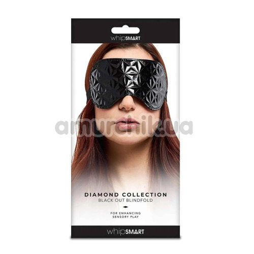Маска на очі Whipsmart Diamond Collection Black Out Blindfold, чорна