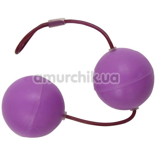 Вагинальные шарики Frisky Super Sized Silicone Benwa Kegel Balls, фиолетовые - Фото №1