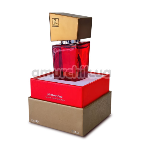 Духи с феромонами Shiatsu Pheromone Fragrance Women Red для женщин, 15 мл