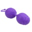 Вагинальные шарики Geisha Lastic Balls, фиолетовые - Фото №2