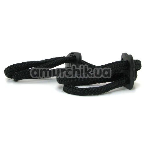 Фиксаторы для рук Japanese Silk Love Rope Wrist Cuffs, черные