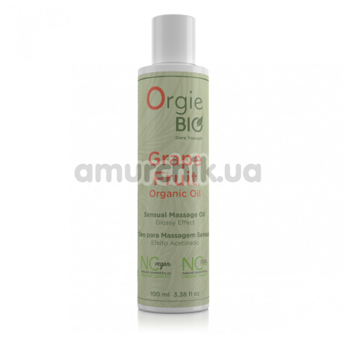 Масажна олія Orgie Bio Grape Fruit Organic Oil, 100 мл - Фото №1
