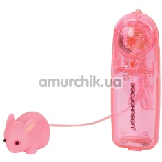 Клиторальный вибратор Mini Mini Rabbit розовый - Фото №1