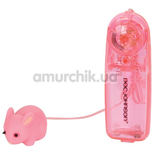 Клиторальный вибратор Mini Mini Rabbit розовый - Фото №1