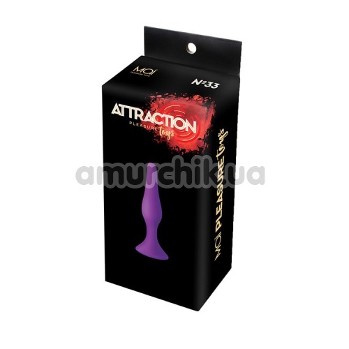 Анальная пробка Mai Attraction Pleasure Toys №33, фиолетовая