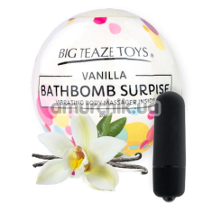 Бомбочка для ванни з віброкулею Big Teaze Toys Bath Bomb Surprise Vanilla - Фото №1