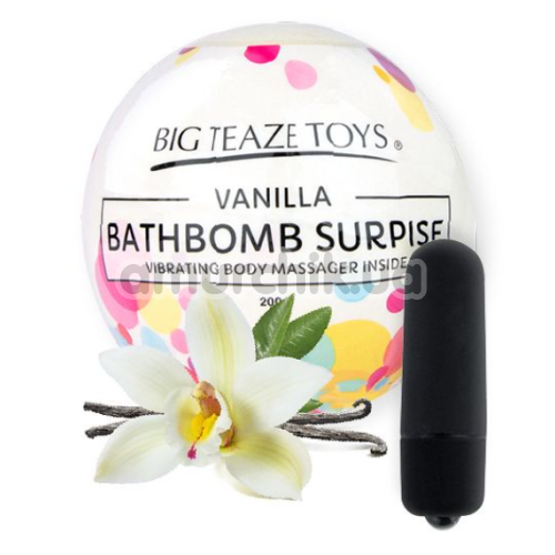 Бомбочка для ванны с вибропулей Big Teaze Toys Bath Bomb Surprise Vanilla