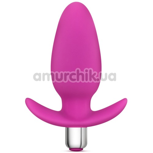 Анальная пробка с вибрацией Little Thumper Vibrating Silicone Anal Plug, розовая - Фото №1