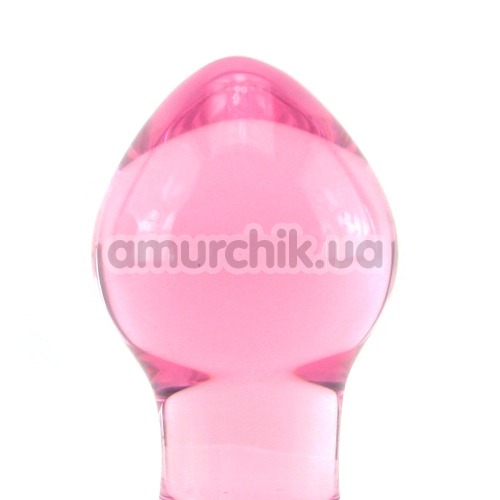 Анальна пробка Crystal Premium Glass Small, рожева