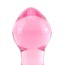 Анальна пробка Crystal Premium Glass Small, рожева - Фото №2