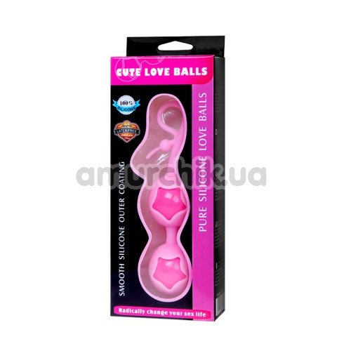 Вагинальные шарики Cute Love Balls, розовые