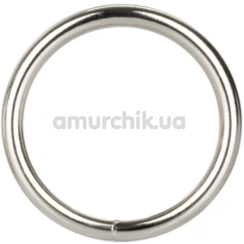 Эрекционное кольцо Silver Ring Large, серебряное - Фото №1