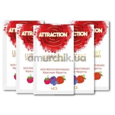Лубрикант с феромонами Attraction Red Fruit - ягоды, 10 мл - Фото №1
