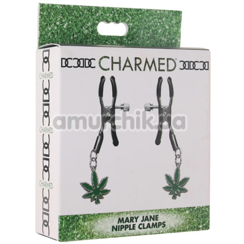 Зажимы для сосков Charmed Mary Jane Nipple Clamps, зеленые