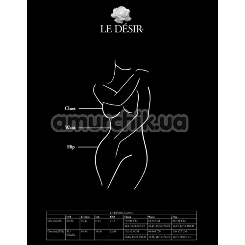 Боди Le Desir Contrast Fence Net Teddy, черное