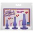 Набор анальных пробок Crystal Jellies Anal Initiation Kit, фиолетовый - Фото №7