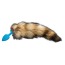 Анальная пробка с полосатым хвостом Пикантные Штучки, 7.5 см голубая - Фото №3