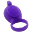 Виброкольцо Silicone Love Ring Dolphin, фиолетовое - Фото №2