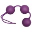 Вагинальные шарики Velvet Purple Balls фиолетовые - Фото №0