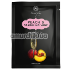 Масажна олія Secret Play Peach & Sparkling Wine - персик та шампанське, 10 мл - Фото №1