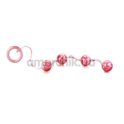 Анальная цепочка Good Vibes Anal Beads Large, розовая - Фото №1
