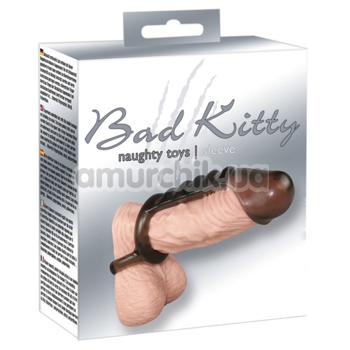 Насадка на пенис Bad Kitty Naughty Toys Sleeve Penis, серая